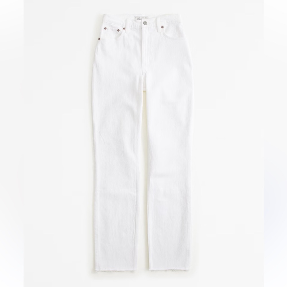 Abercrombie & Fitch Curve Love Slim Straight Ultra High Rise Jeans